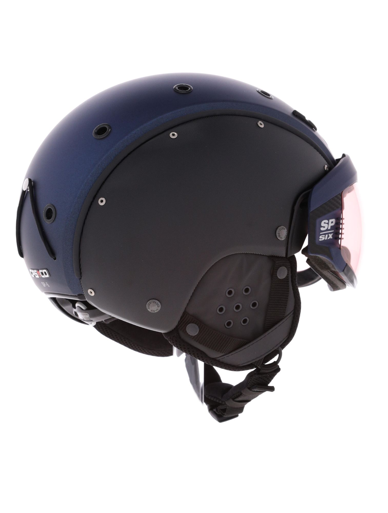 Casco SP 6 Skihelm Met Vizier Unisex Navy Black Structure Blauw Zwart