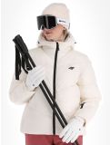 Miniatuur 4F, Down Jacket  F277 donsjas dames Off White wit 