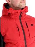 Miniatuur 4F, Down Jacket  M278 donsjas heren Red rood, zwart 