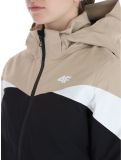 Miniatuur 4F, Technical Jacket  F344 AA Jas gevoerd dames Light Brown Bruin, Zwart 