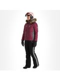 Miniatuur Almgwand, Stongerhohe ski-jas dames Aubergine grijs, paars 