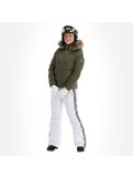 Miniatuur Almgwand, Stongerhohe ski-jas dames olive grijs, groen 