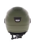 Miniatuur Alpina, Alto Q-Lite skihelm met vizier unisex Olive Matt groen 