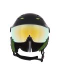 Miniatuur Alpina, Jump 2.0 Hm skihelm met vizier unisex Matt Lime groen, zwart 