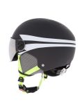 Miniatuur Alpina, Zupo Visor Q-Lite skihelm met vizier kinderen Charcoal-Neon Matt grijs 