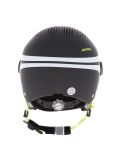 Miniatuur Alpina, Zupo Visor Q-Lite skihelm met vizier kinderen Charcoal-Neon Matt grijs 