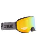 Miniatuur Bliz, Flow skibril unisex Matte Black - Brown w Gold Multi zwart 