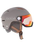 Miniatuur Bollé, Eco V-Atmos skihelm met vizier unisex Oatmeal Matte - Photochromic Blue beige 