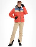 Miniatuur Brunotti, Niagona ski-jas dames Burnt Sienna beige, blauw, rood 