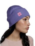 Miniatuur Buff, Crossknit Beanie muts unisex Iris paars 