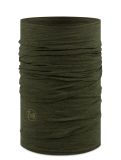 Miniatuur Buff, Merino Lightweight sjaal unisex Solid Bark groen 