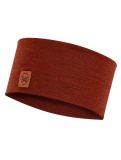 Miniatuur Buff, Merino Wide Headband hoofdband unisex Solid Sienna bruin 