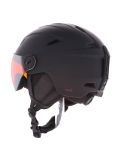 Miniatuur Cairn, Impulse Visor skihelm met vizier unisex Mat Black zwart 