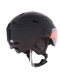 Miniatuur Cairn, Impulse Visor skihelm met vizier unisex Mat Black zwart 