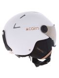 Miniatuur Cairn, Orbit Visor skihelm met vizier unisex Mat White Coffee wit 