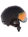 Miniatuur Cairn, Reflex Visor skihelm met vizier unisex Mat Black Gold zwart 