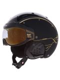 Miniatuur Casco, SP-6 Limited skihelm met vizier unisex Circuit Gold-Black goud, zwart 