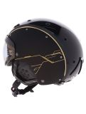 Miniatuur Casco, SP-6 Limited skihelm met vizier unisex Circuit Gold-Black goud, zwart 