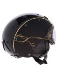 Miniatuur Casco, SP-6 Limited skihelm met vizier unisex Circuit Gold-Black goud, zwart 