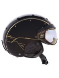 Miniatuur Casco, SP-6 Limited skihelm met vizier unisex Circuit Gold-Black goud, zwart 