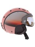 Miniatuur Casco, SP-6 skihelm met vizier unisex Winter Peach Matt roze 