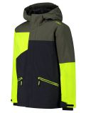 Miniatuur CMP, 33W0624 ski-jas kinderen Anthracite / Yellow Fluo geel, grijs 