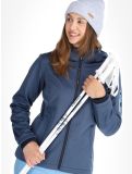 Miniatuur CMP, 39A5006M softshell ski-jas dames Blue Melange / Niagara blauw 