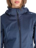 Miniatuur CMP, 39A5006M softshell ski-jas dames Blue Melange / Niagara blauw 