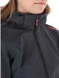 Miniatuur CMP, 39A5006M softshell ski-jas dames Titanium Melange / Red Fluo grijs, rood 