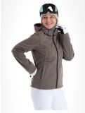 Miniatuur CMP, 39A5006M softshell ski-jas dames Sesam Mel Black beige, zwart 