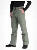 Miniatuur ColourWear, Flight skibroek BIB model heren Grey Green groen, zwart 