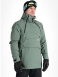 Miniatuur ColourWear, M Foil Anorak ski-jas heren Dark Sage groen 