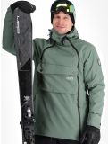 Miniatuur ColourWear, M Foil Anorak ski-jas heren Dark Sage groen 