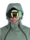 Miniatuur ColourWear, M Foil Anorak ski-jas heren Dark Sage groen 