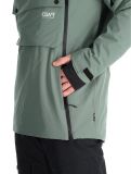 Miniatuur ColourWear, M Foil Anorak ski-jas heren Dark Sage groen 