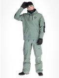 Miniatuur ColourWear, U Est 2010 Hood AC Softshell jas unisex Dark Sage Groen 