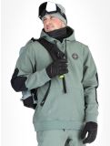 Miniatuur ColourWear, U Est 2010 Hood AC Softshell jas unisex Dark Sage Groen 