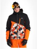 Miniatuur Dare2b, Baseplate ski-jas heren Black / Puffins Orange Geo Camo Print oranje, zwart 