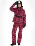 Miniatuur Dare2b, Crevasse ski-jas dames Pure Pink Graffiti Print P9Z roze 