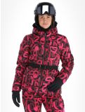 Miniatuur Dare2b, Crevasse ski-jas dames Pure Pink Graffiti Print P9Z roze 