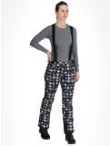 Miniatuur Dare2b, Diminish BA Skibroek Gevoerd dames Black Distressed Dogtooth Print Zwart 