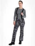 Miniatuur Dare2b, Diminish BA Skibroek Gevoerd dames Black Distressed Dogtooth Print Zwart 