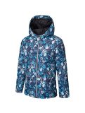 Miniatuur Dare2b, Girls Verdict ski-jas kinderen floral print river blauw 