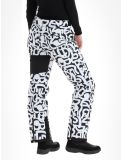 Miniatuur Dare2b, Ice skibroek dames Black and White Graffiti Print wit, zwart 