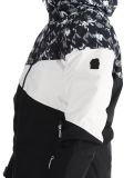 Miniatuur Dare2b, Ice III AA Jas gevoerd dames Black Distressed Dogtooth Print Wit, Zwart 