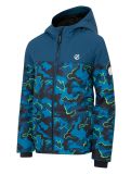 Miniatuur Dare2b, Liftie ski-jas kinderen Moonlight Denim / Kingfisher Blue Camo Print blauw 