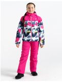 Miniatuur Dare2b, Liftie ski-jas kinderen Pure Pink / Quiet Blue Abstract Mountain Print blauw, roze 