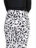 Miniatuur Dare2b, Upshill BC Skibroek Softshell dames Black and White Graffiti Print Wit, Zwart 