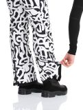 Miniatuur Dare2b, Upshill BC Skibroek Softshell dames Black and White Graffiti Print Wit, Zwart 