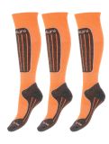 Miniatuur Deluni, Gaia 3 pair skisokken 3 paar unisex Orange oranje 